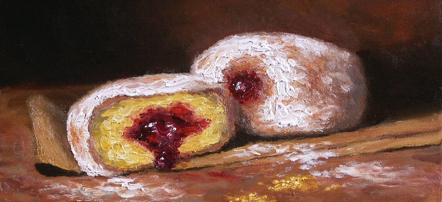 jelly donut painting