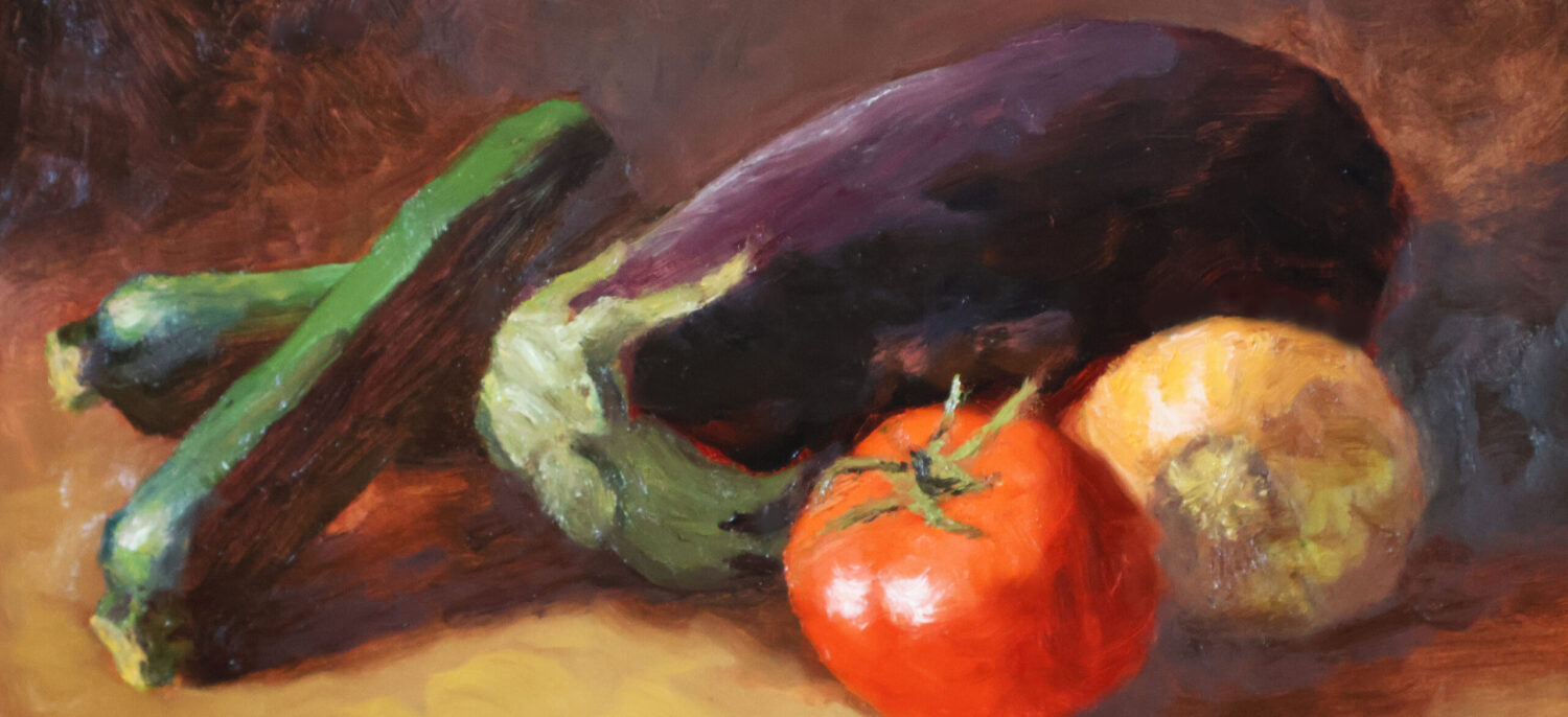 painting of eggplant